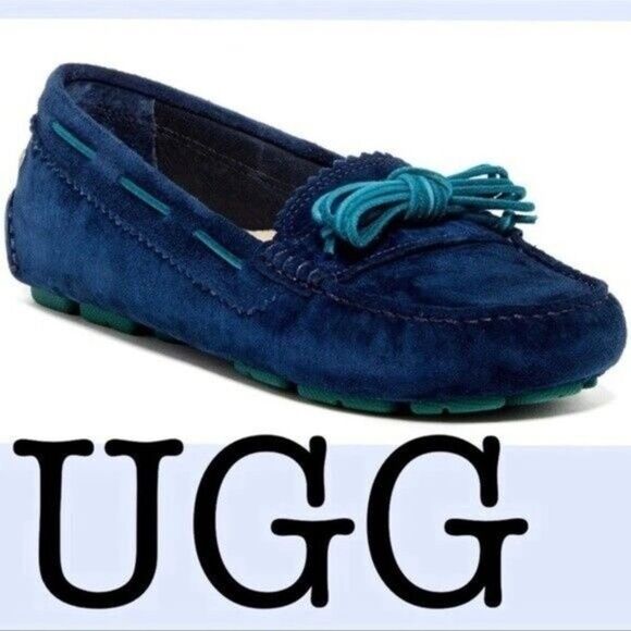 UGG Meena womans moccasins blue BoxC Sherpa - Picture 9 of 9